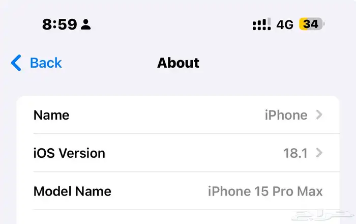 نظيف جدا  (AI) iPhone 15 pro max 256 1