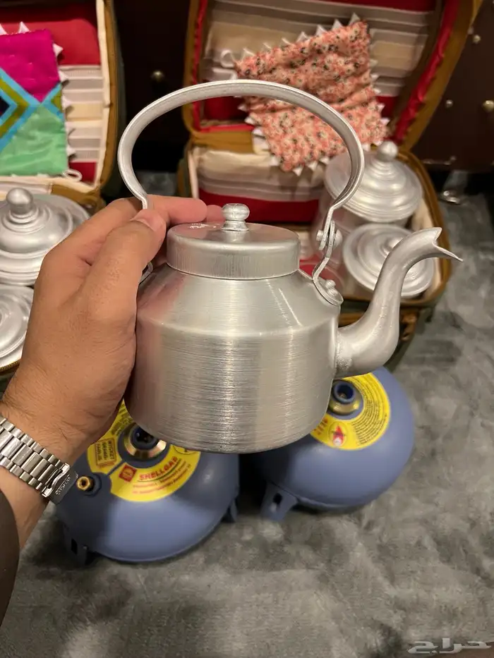 عزبة شاي و دافور ايطالي شبيه بريموس 12