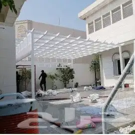 حداد مظلات وسواتر برجولات 8