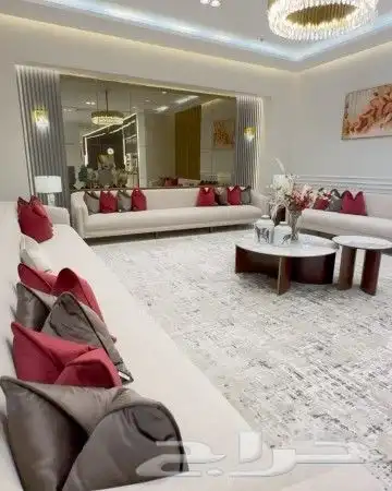 كنب مجالس ارضي ستائر 4
