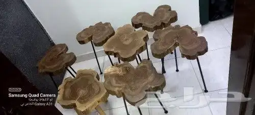 من ابداعتناومنتجاتتا طاولات جذوع شجرومدافي وطاولات طعام 9