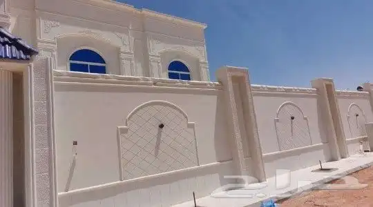 لياسه ملونة تغنيك عن الحجر وديكورت خرجيه اسمنتيه وبطاح اريض 4