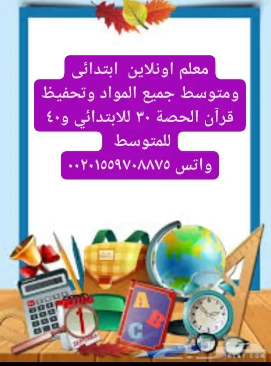 معلم اونلاين 300 ريال شهرى 0