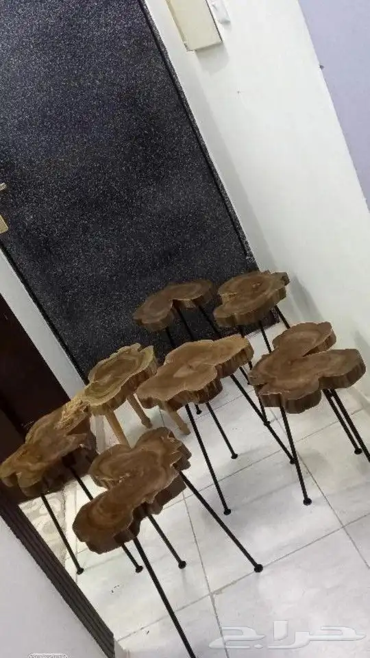 من ابداعتناومنتجاتتا طاولات جذوع شجرومدافي وطاولات طعام 8