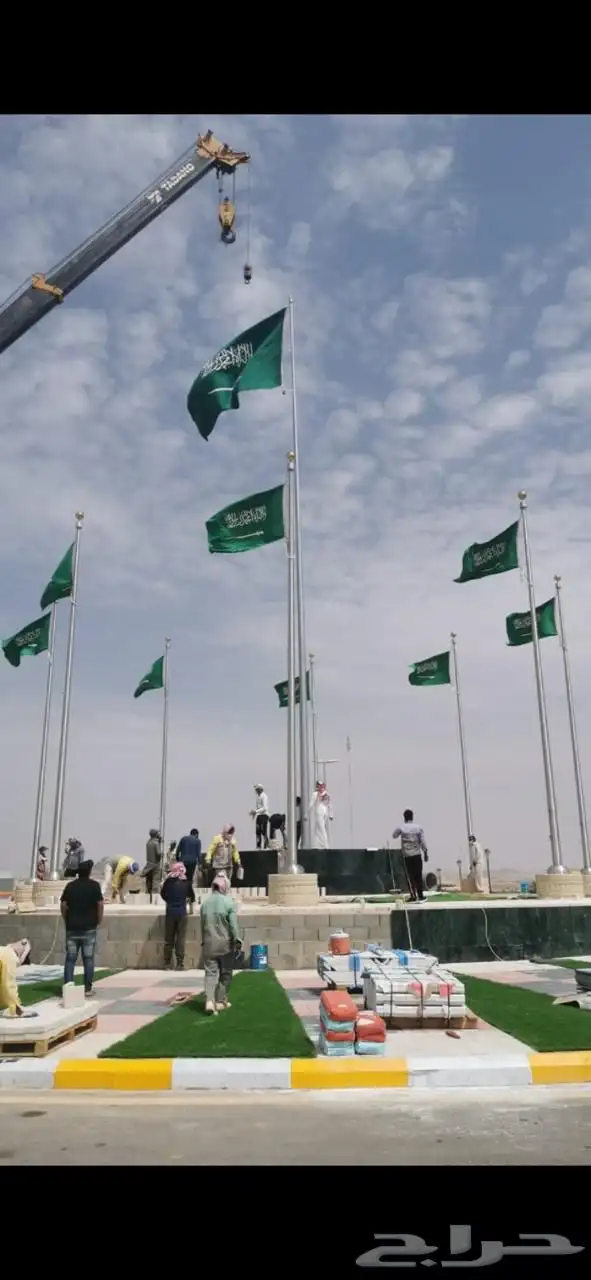 اعلام يارب سواري لوحات حديد مشاريع عقارية 32