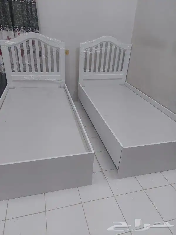 سرير خشب ابيض 6