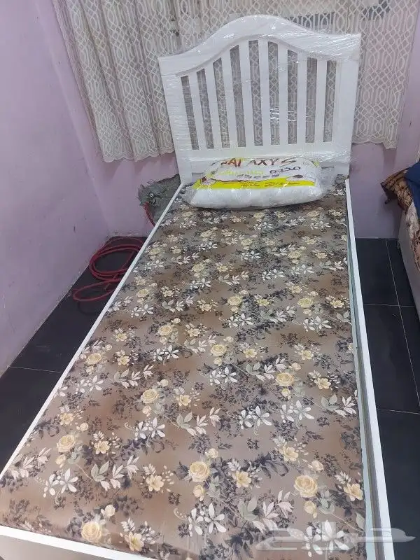 سرير خشب ابيض 7