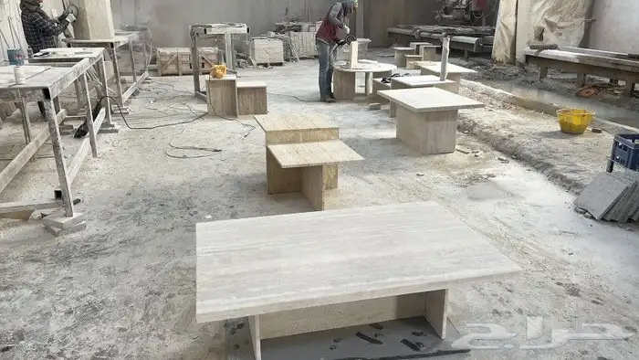 طاولات رخام وكنسول ترفنتينو حسب الطلب 9