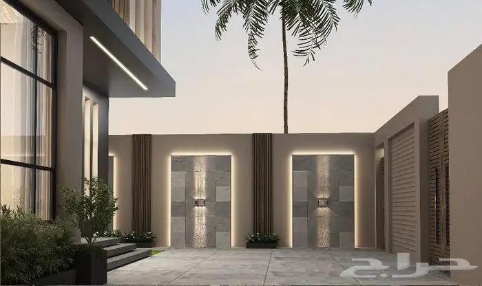 حديقه خارجيه _ فيلا _ ديكورات داخليه و خارجيه 3