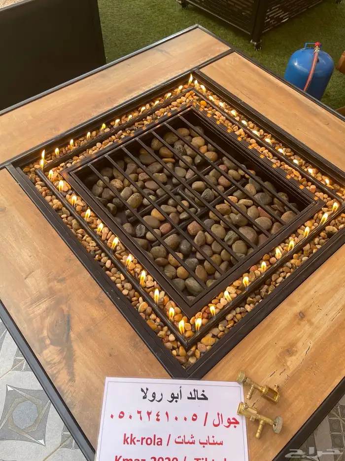 طاولات تدفئه وحدائق ومشبات على الغاز والحطب 10