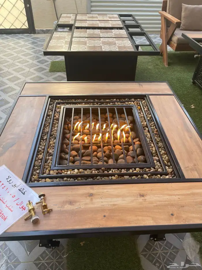 طاولات تدفئه وحدائق ومشبات على الغاز والحطب 9