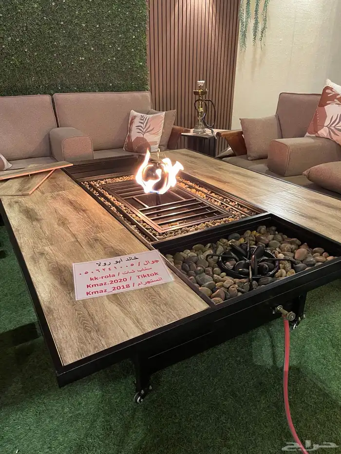 طاولات تدفئه وحدائق ومشبات على الغاز والحطب 3