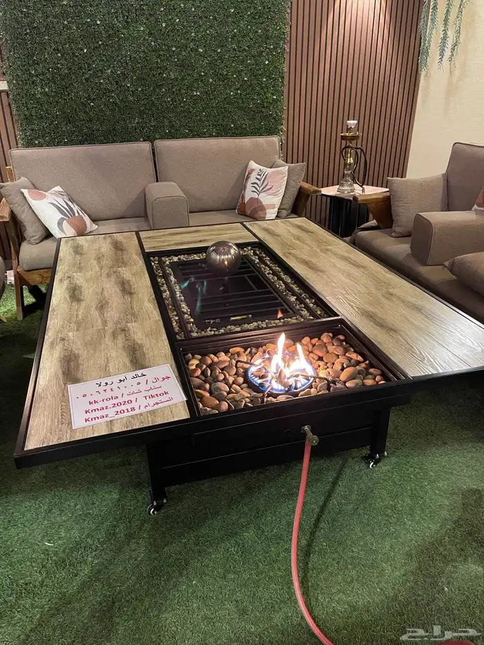 طاولات تدفئه وحدائق ومشبات على الغاز والحطب 5