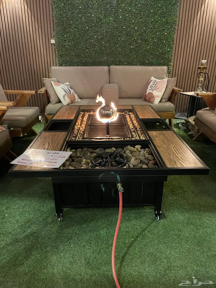 طاولات تدفئه وحدائق ومشبات على الغاز والحطب 1