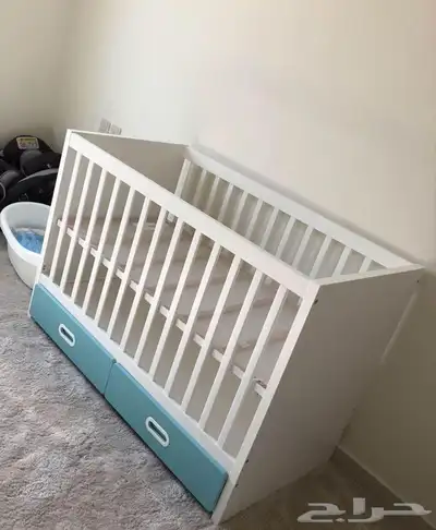 سرير أطفال ايكيا مع مرتبه خاصه 0