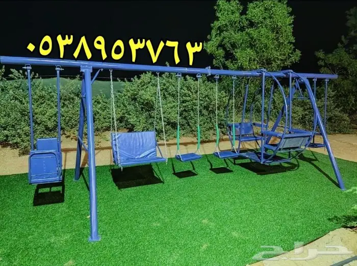 تجهيز وتأمين مراجيح وملاهي المخيم واقتراحات والمنزل 25
