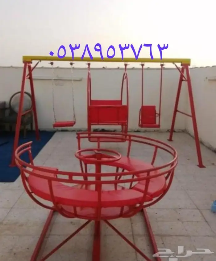 تجهيز وتأمين مراجيح وملاهي المخيم واقتراحات والمنزل 1