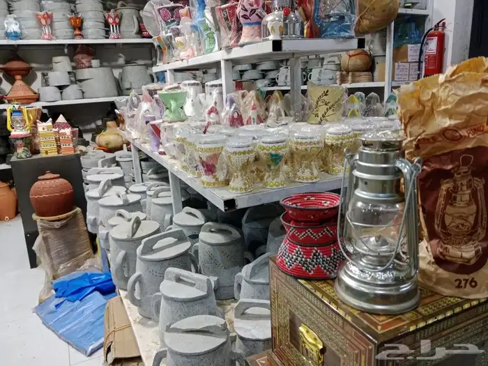 موجود جميع انواع الفخاريات صحاف والحجر مغشات بجميع احجامها 8