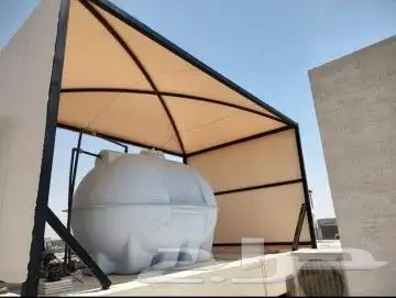 مظلات سيارات بجميع أنواعها فرنسي عادي سواتر برجولات بيوت شعر 15