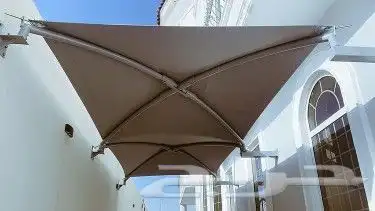 مظلات سيارات بجميع أنواعها فرنسي عادي سواتر برجولات بيوت شعر 13