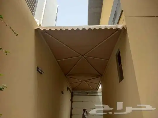 مظلات سيارات بجميع أنواعها فرنسي عادي سواتر برجولات بيوت شعر 9