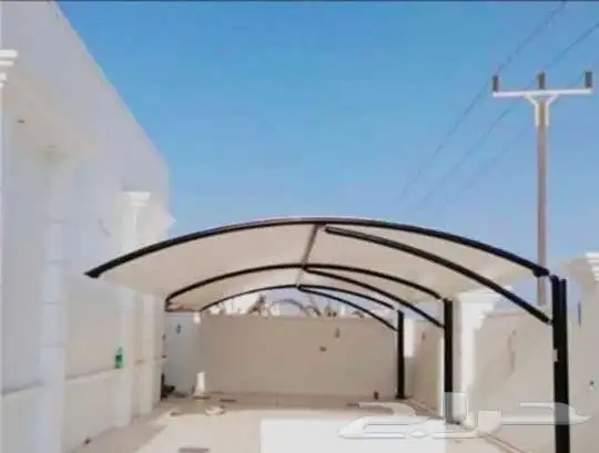 مظلات سيارات بجميع أنواعها فرنسي عادي سواتر برجولات بيوت شعر 11