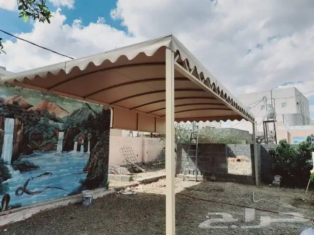 هناجر سواتر مظلات مستودعات جلسات خارجيه مظلات سيارات 2