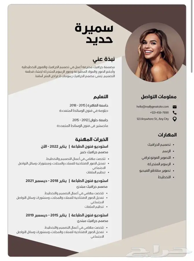تصميم سيرة ذاتية احترافية ats 12