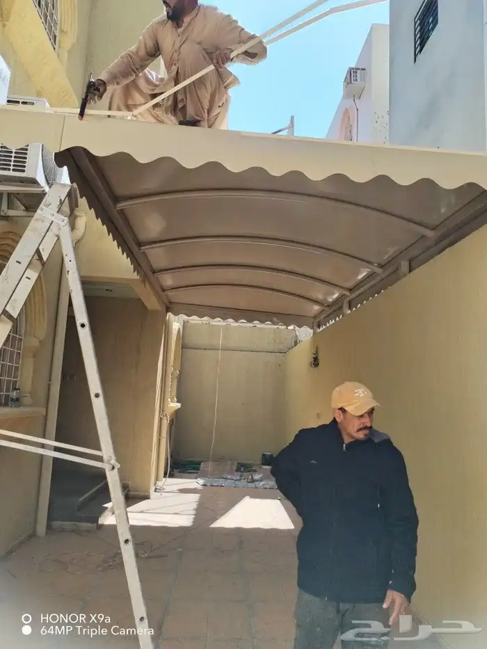 هناجر سواتر مظلات مستودعات جلسات خارجيه مظلات سيارات 4