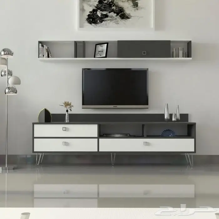 طاولات تلفزيون خشب متين يدوم طويلا 3