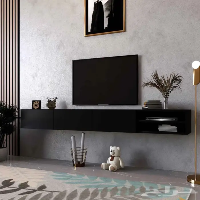 طاولات تلفزيون خشب متين يدوم طويلا 11