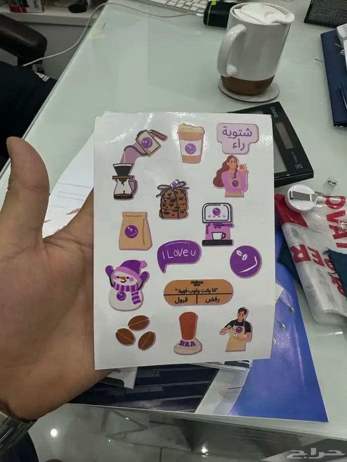 طباعة مجات حرارية -لوقو جلد -لوقو اكرلك-اشكال استكر شيت 4