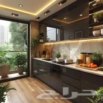 مطابخ خشب ألماني ومطابخ صاج والمنيوم ورخام صناعي وبورسلان 1