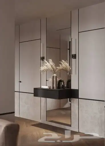 تصاميم ديكور مدخل استقبال تعليق عبايات تصاميم حديثه 21
