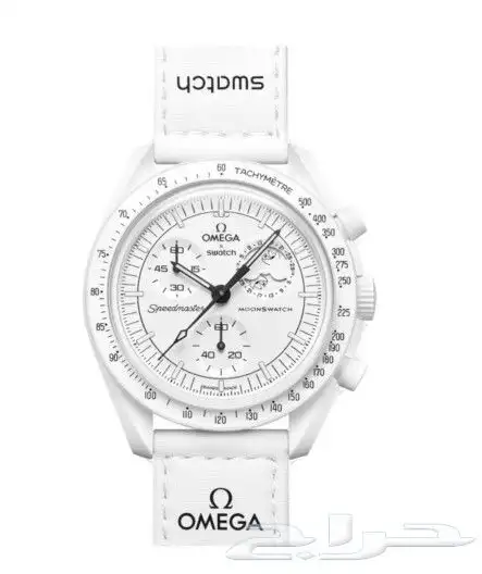 ساعة سواتش x اوميقا Swatch x omega لون الأبيض 0