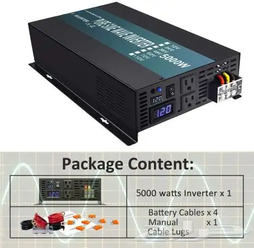 محول بيور 5000 وات صافي نظام 12V 4