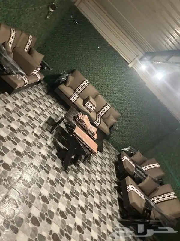جلسات_خارجيه مجالس_شعبيه كنب_ستائر تفصيل_جاهز الرياض_تخفيضا 8