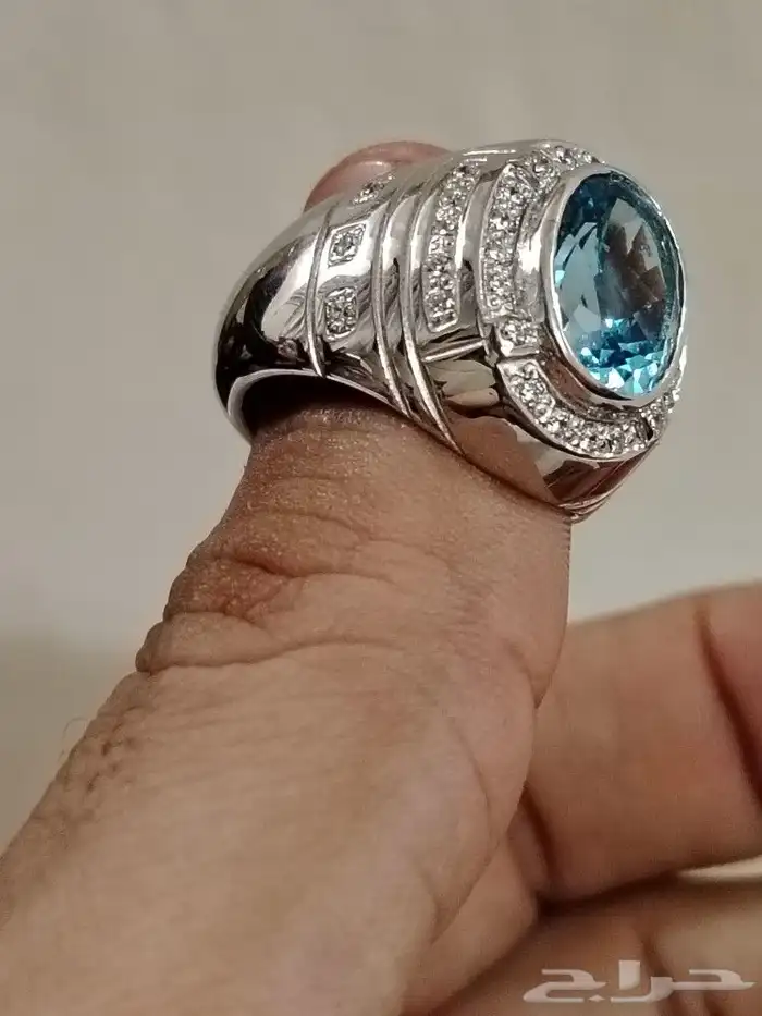 خاتم التوباز اللندني الطبيعي 14