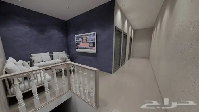 تصميم ديكورات صالون حلاقه ومساج 5