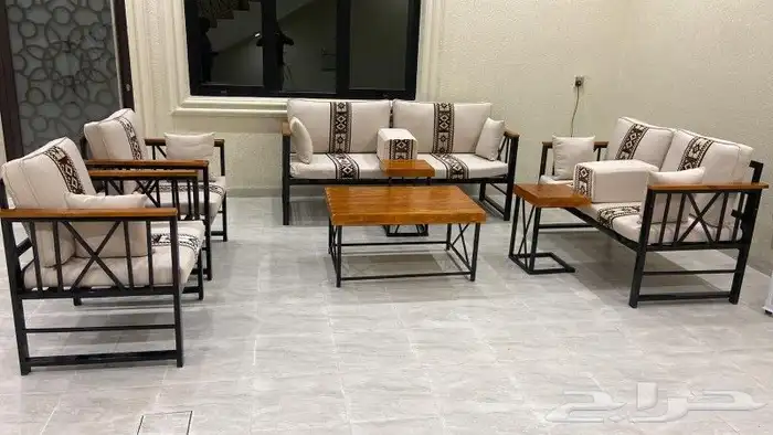 جلسات_خارجيه مجالس_شعبيه كنب_ستائر تفصيل_جاهز الرياض_تخفيضا 10