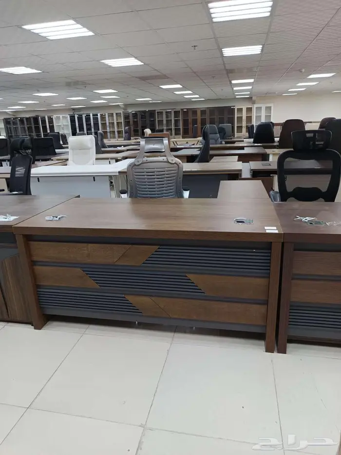 جديد اثاث مكاتب ادارية مع دولاب وكراسي مكتبي جودة مودرن فاخر 10