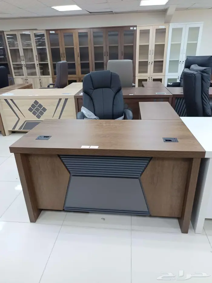 جديد اثاث مكاتب ادارية مع دولاب وكراسي مكتبي جودة مودرن فاخر 11