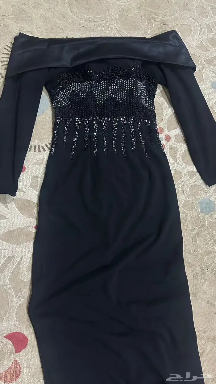 فستان سهرة اسود شك انيق وجميل مقاس سمول 1