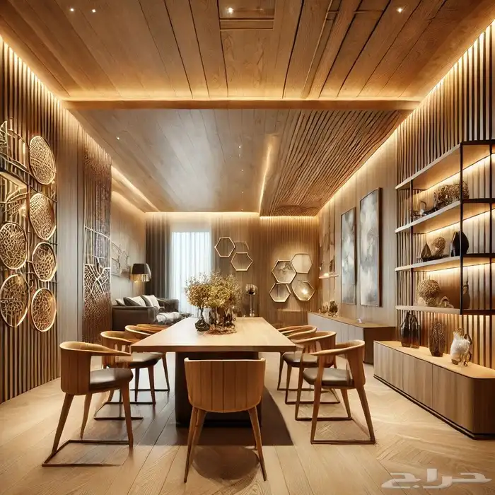 ديكورات خشبية ومعدنية تصميم وتنفيذ 27