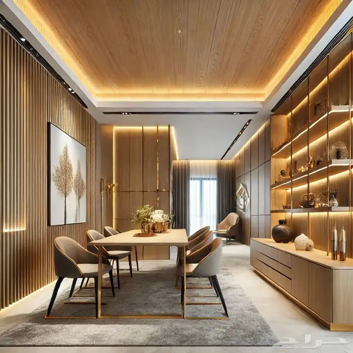 ديكورات خشبية ومعدنية تصميم وتنفيذ 28