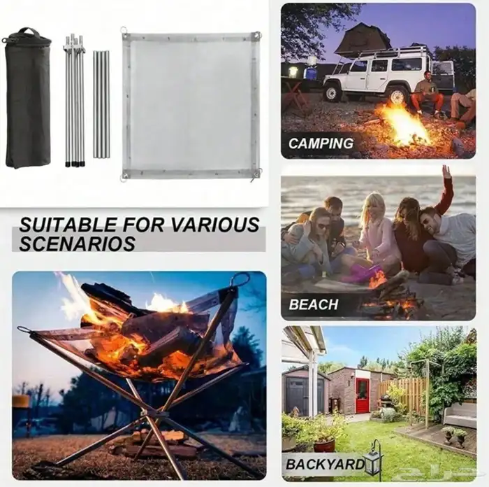 منقل سهل الحمل قفازات مقاومة للاحتراق 5