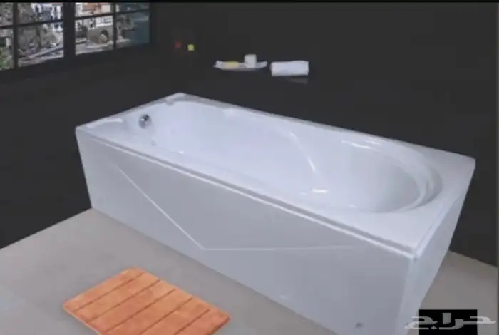 بانيو ساقط على البلاط سهل التركيب جديد لايوجد لدينا مستعمل 0