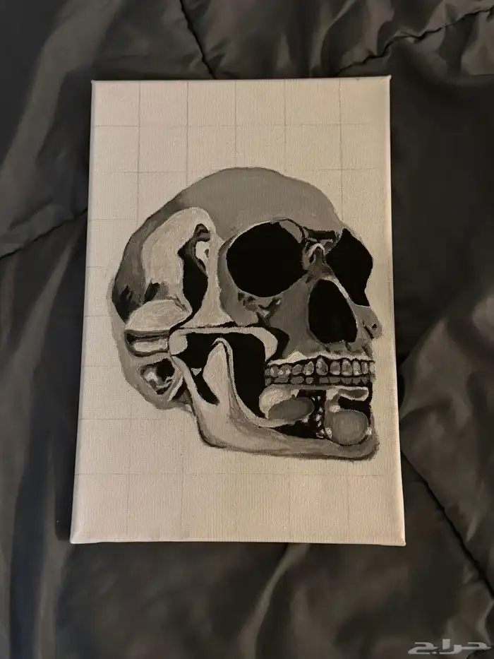 لوحة جمجمه لم يتم اكمالها 1
