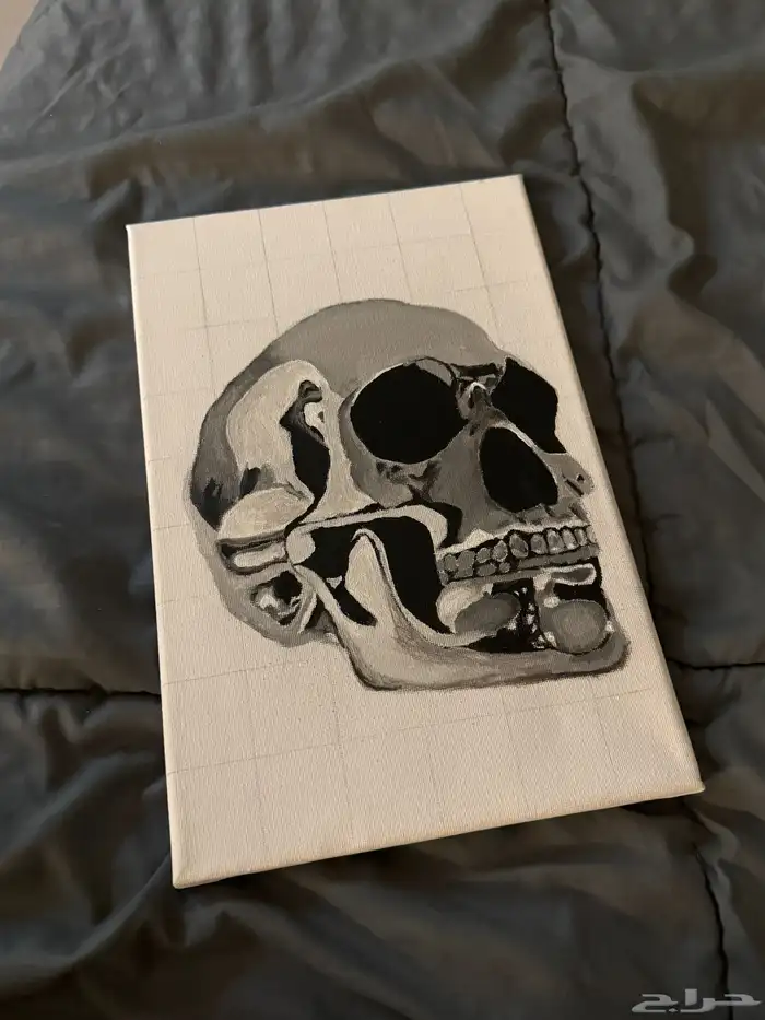 لوحة جمجمه لم يتم اكمالها 3