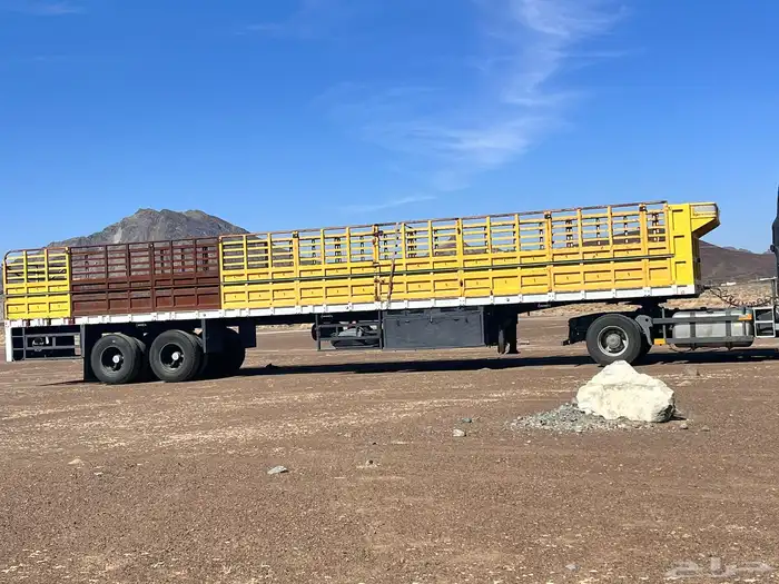 تريله طويله جوانب طول 16 متر لتحميل الابل والاغنام 0